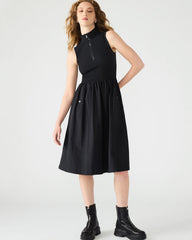 BERLIN White Women's Mock Neck Midi Dress | Steve Madden on Sale