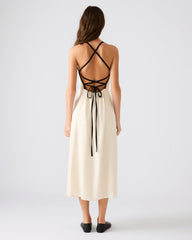 RIYAN Natural Women's Flowy Strappy Crossback Maxi Dress | Steve Madden near me