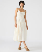 TOBY Ivory Maxi Flowy Bow Women's Dress | Steve Madden US
