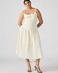 TOBY Ivory Maxi Flowy Bow Women's Dress | Steve Madden US