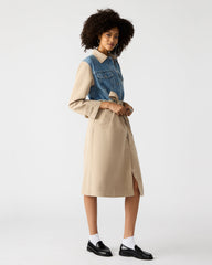 SORAYA Denim Multi Women's Long-Sleeved Button-Up Coat | Steve Madden on Sale