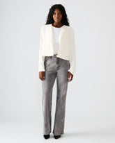 SERENEA White Women's Long-Sleeved Open-Front Blazer | Steve Madden outlet