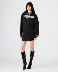 SM Black Logo Long-Sleeved Women's Hoodie | Steve Madden outlet