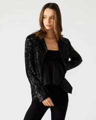 PAYTON Sequin Blazer Black | Women's Blazers | Steve Madden near me
