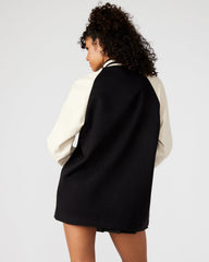 SKYLIE Jacket Black | Women's Varsity Bomber Jacket | Steve Madden for Sale