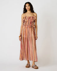 SHILLOH Stripe Multi Sleeveless Ruffle Women's Top | Steve Madden outlet