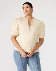 JANE Bone Women's Short-Sleeved Suede Top | Steve Madden Sale
