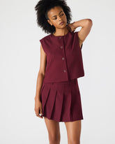 ALESSA Wine Button-Up Women's Top | Steve Madden near me