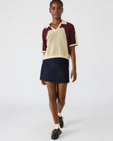 AXON Multi Short-Sleeved Knit Sweater Women's Top | Steve Madden Sale
