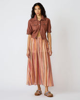 SHILLOH Stripe Detail Flowy Women's Maxi Skirt | Steve Madden discount