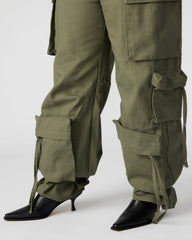 DUO Olive Women's Utility Cargo Pants | Steve Madden US