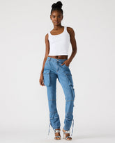 SKINNY DUO Denim Women's Skinny Cargo Pants | Steve Madden on Sale