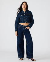 TRE Dark Denim Barrel Women's Jean | Steve Madden online