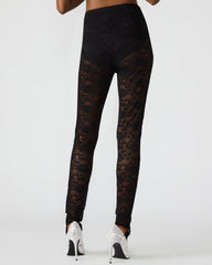 SANDRINE Black Lace Mesh Women's Pant | Steve Madden outlet