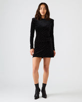 CINDI Black Studded Velvet Rhinestone Embellished Women's Skirt | Steve Madden outlet