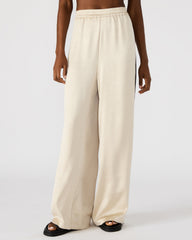MOXIE Cream Pull-On Contrast Panel Straight Leg Women's Pant | Steve Madden outlet