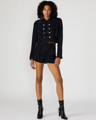 MINNETTA Indigo Haze Velvet Women's Shorts | Steve Madden US