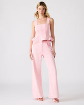 ROZ Pink Wide-Leg Washed Denim Women's Pant | Steve Madden discount