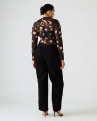 SWIFT Black Wide-Leg Denim Chain Women's Jean | Steve Madden outlet