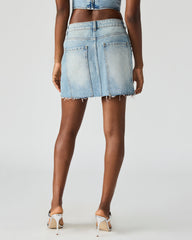 ERAS Denim Rhinestone Embellished Matching Set Mini Women's Skirt | Steve Madden discount