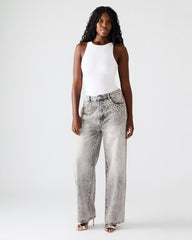 ERAS Fog Rhinestone Embellised Straight-Leg Denim Women's Jeans | Steve Madden Sale