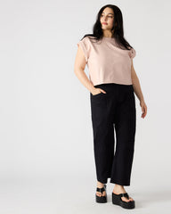 HANIEL Black Women's Barrel Leg Pant | Steve Madden for Sale