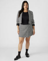 LEON Black/White Women's Wrap Mini Skirt | Steve Madden online