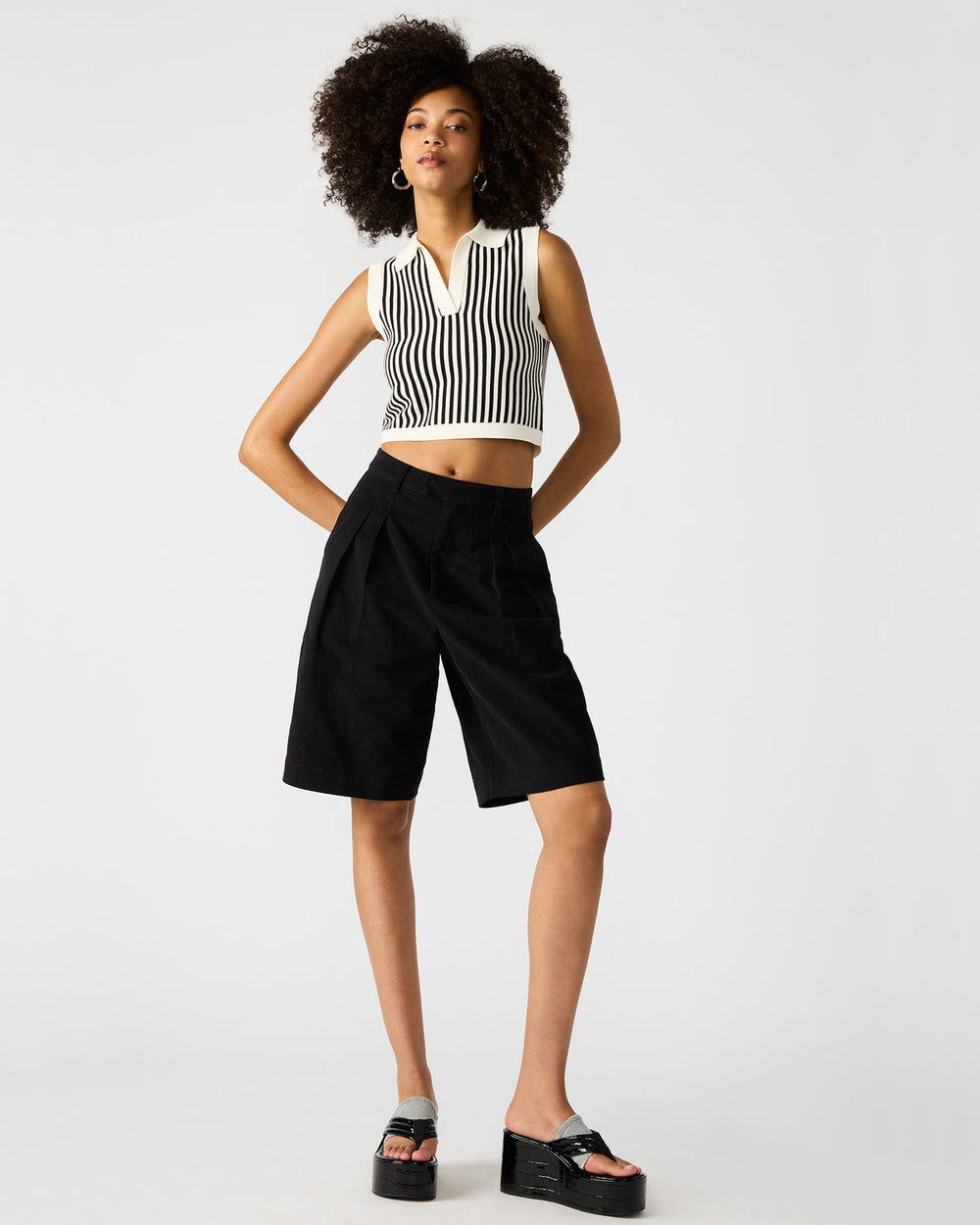 IVANA Black Women's Shorts | Steve Madden US