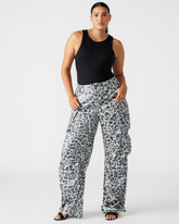 DUO Leopard Sequin Women's Utility Cargo Pants | Steve Madden near me