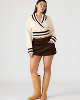 SIMONA Dark Espresso Women's Mini Skirt | Steve Madden Sale