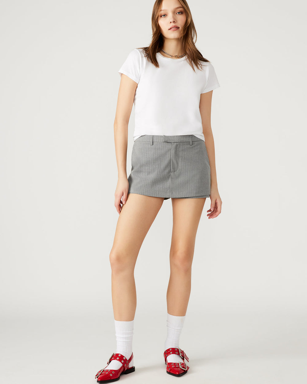 RODIN Grey Women's Mini Skort | Steve Madden on Sale