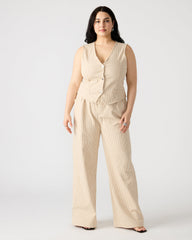 MINORCA Khaki Women's Wide-Leg Tie-Front Pant | Steve Madden US