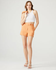 IMELDA Caramel Pleated Trouser Women's Shorts | Steve Madden for Sale