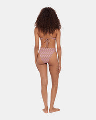 CHEVRON SHINE BIKINI TOP Purple Women's Bikini Top | Steve Madden discount