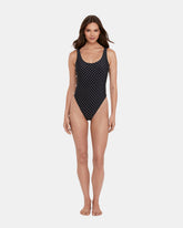 DARLING DOT ONE PIECE SWIMSUIT Black Multi Women's One-Piece Swimsuit | Steve Madden for Sale