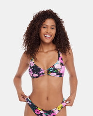 DAZEY FIELDS MULTI BIKINI TOP Women's Bikini Top | Steve Madden US