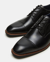 HASEN Black Leather Men's Lace-Up Dress Shoe | Steve Madden near me