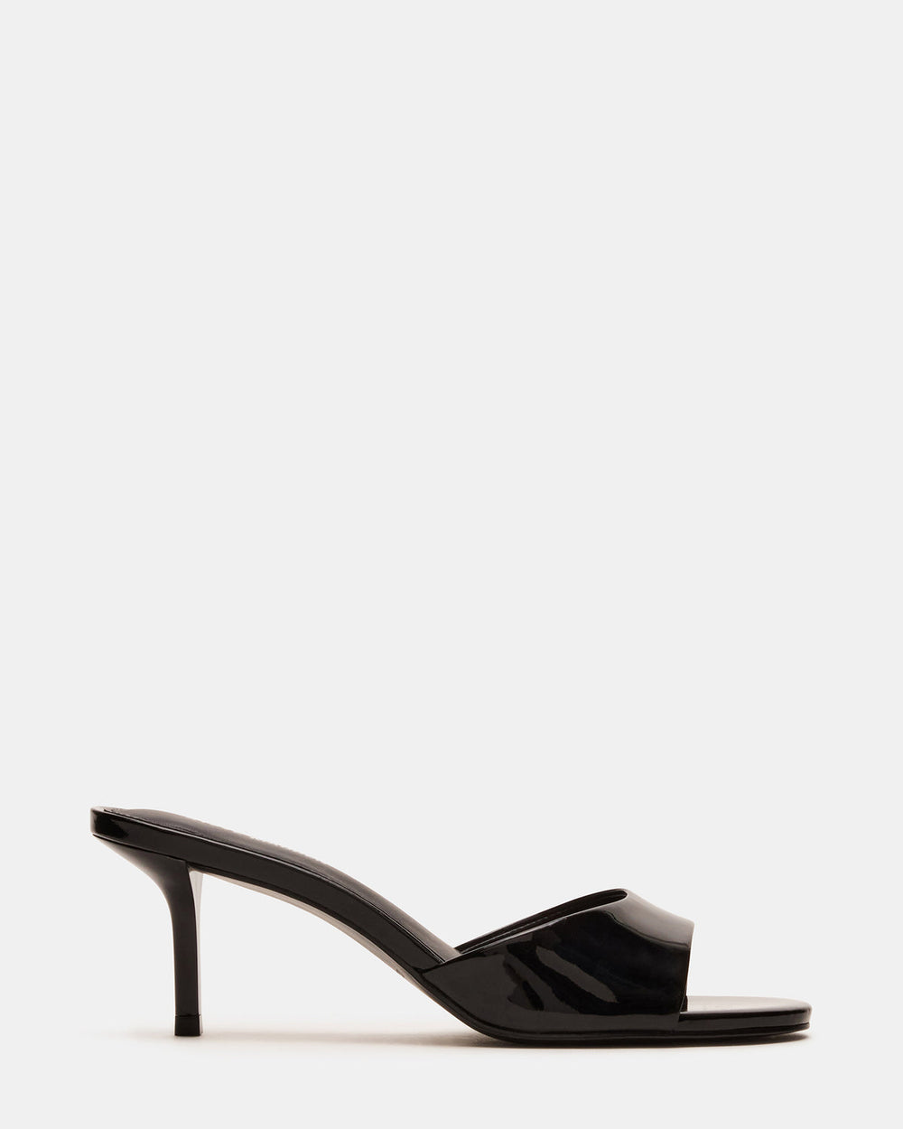 KENDRIX Black Leather Women's Mule Heel | Steve Madden discount