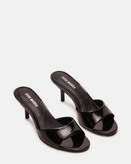 KENDRIX Black Leather Women's Mule Heel | Steve Madden discount