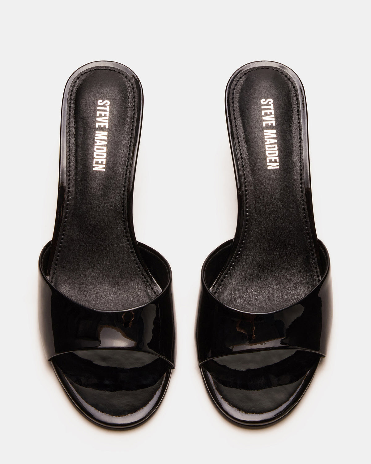 KENDRIX Black Leather Women's Mule Heel | Steve Madden discount