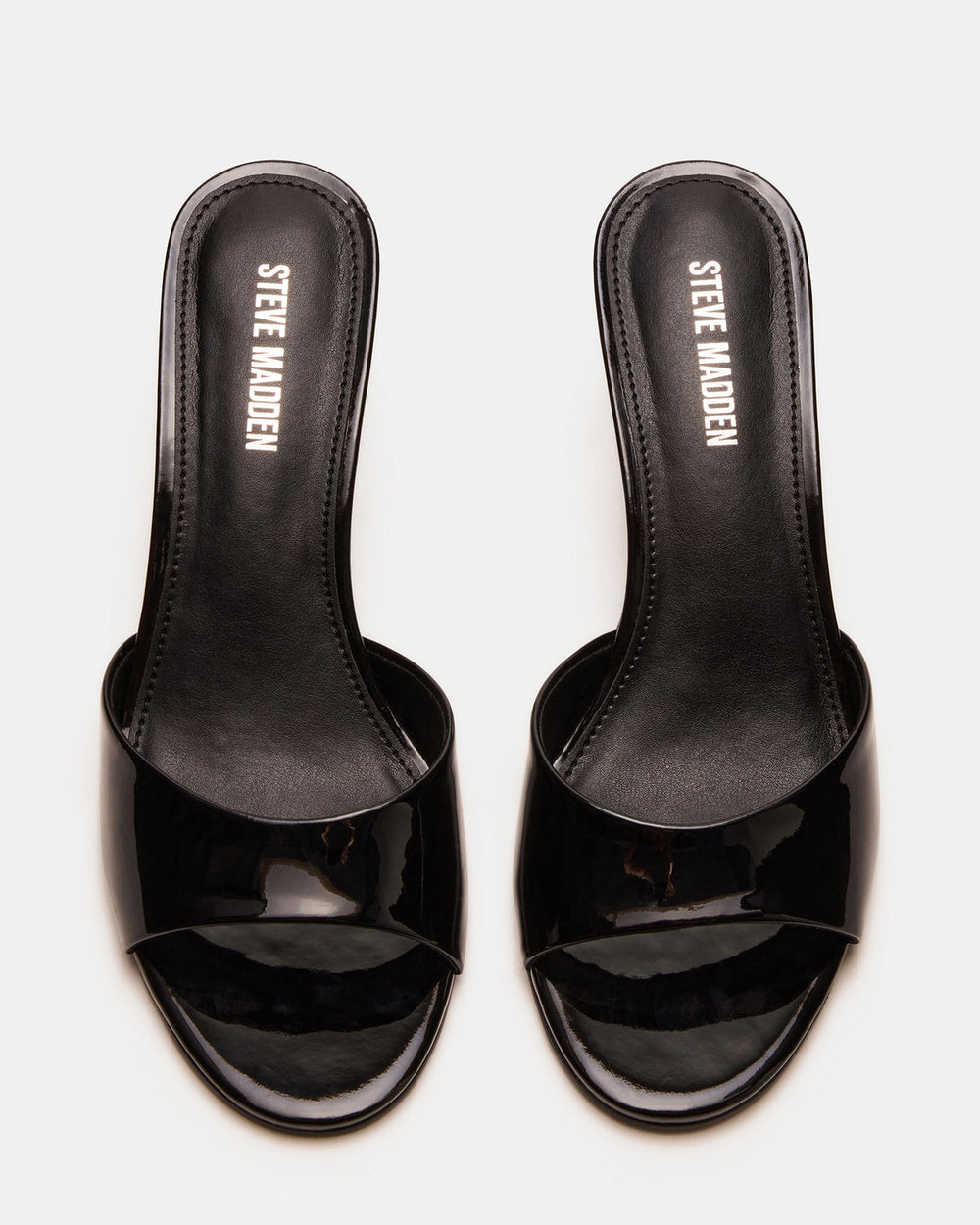 KENDRIX Black Leather Women's Mule Heel | Steve Madden discount