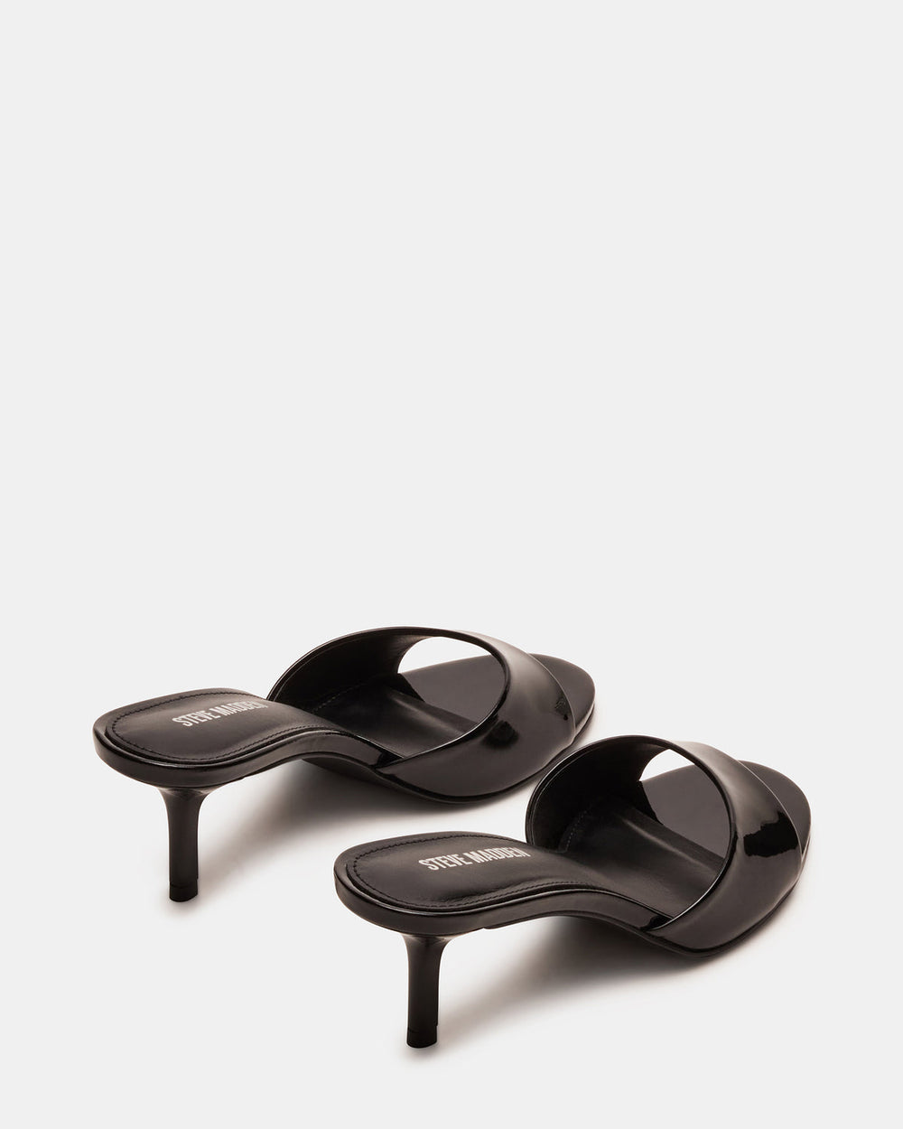 KENDRIX Black Leather Women's Mule Heel | Steve Madden discount