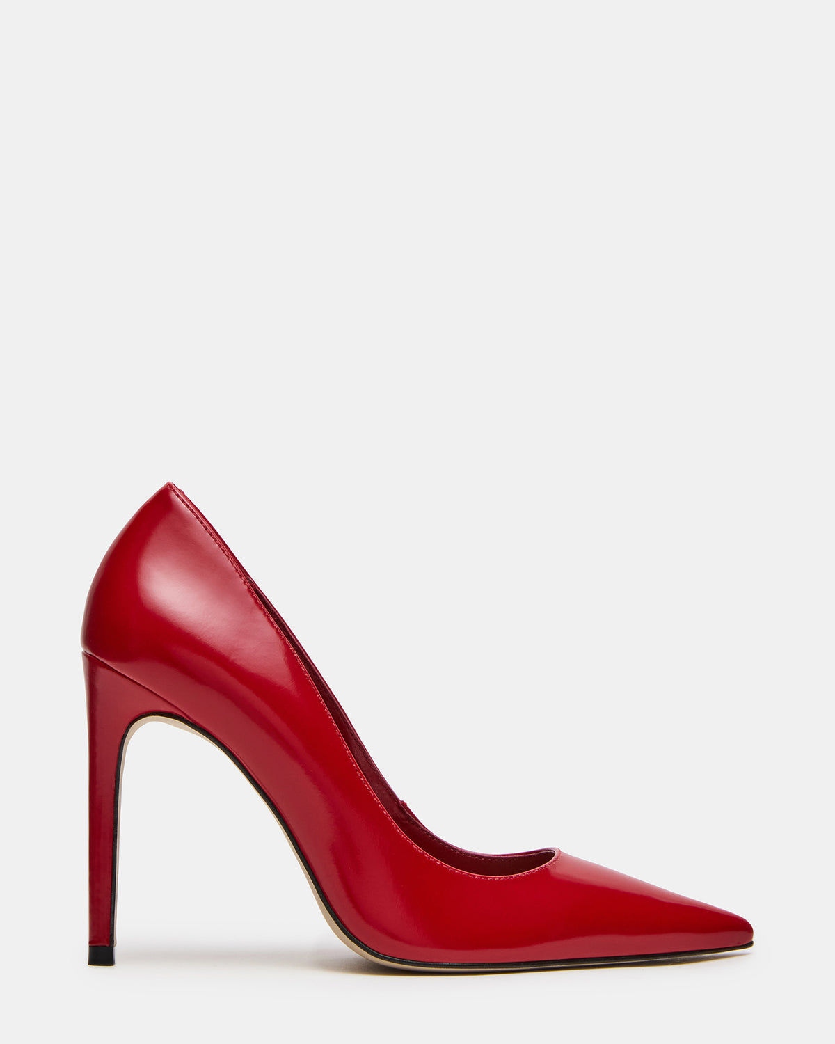 NOIR Red Leather Pointed-Toe Stiletto Pump Women's Heels | Steve Madden online