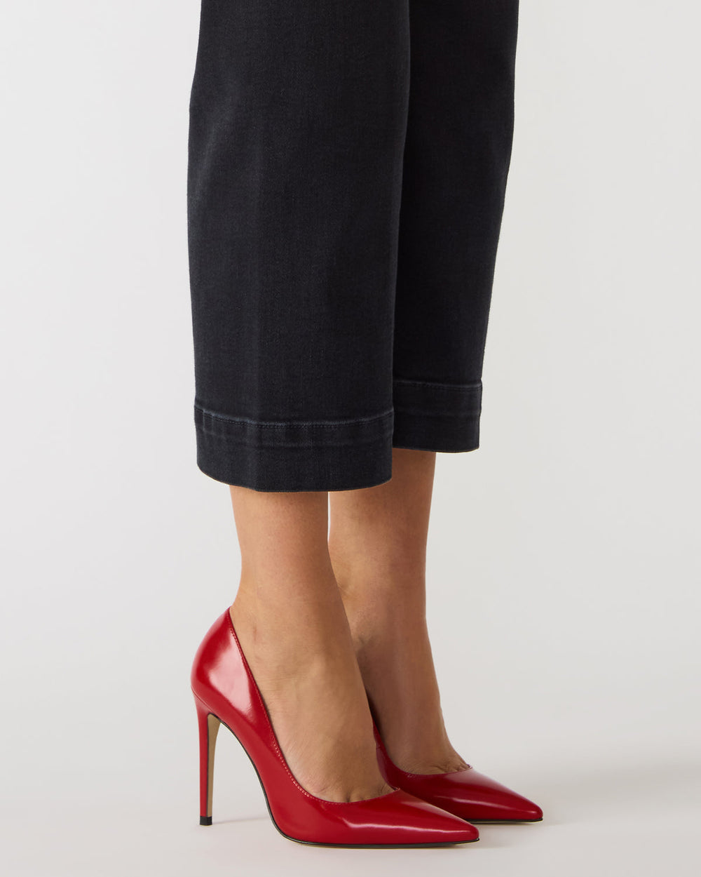 NOIR Red Leather Pointed-Toe Stiletto Pump Women's Heels | Steve Madden online