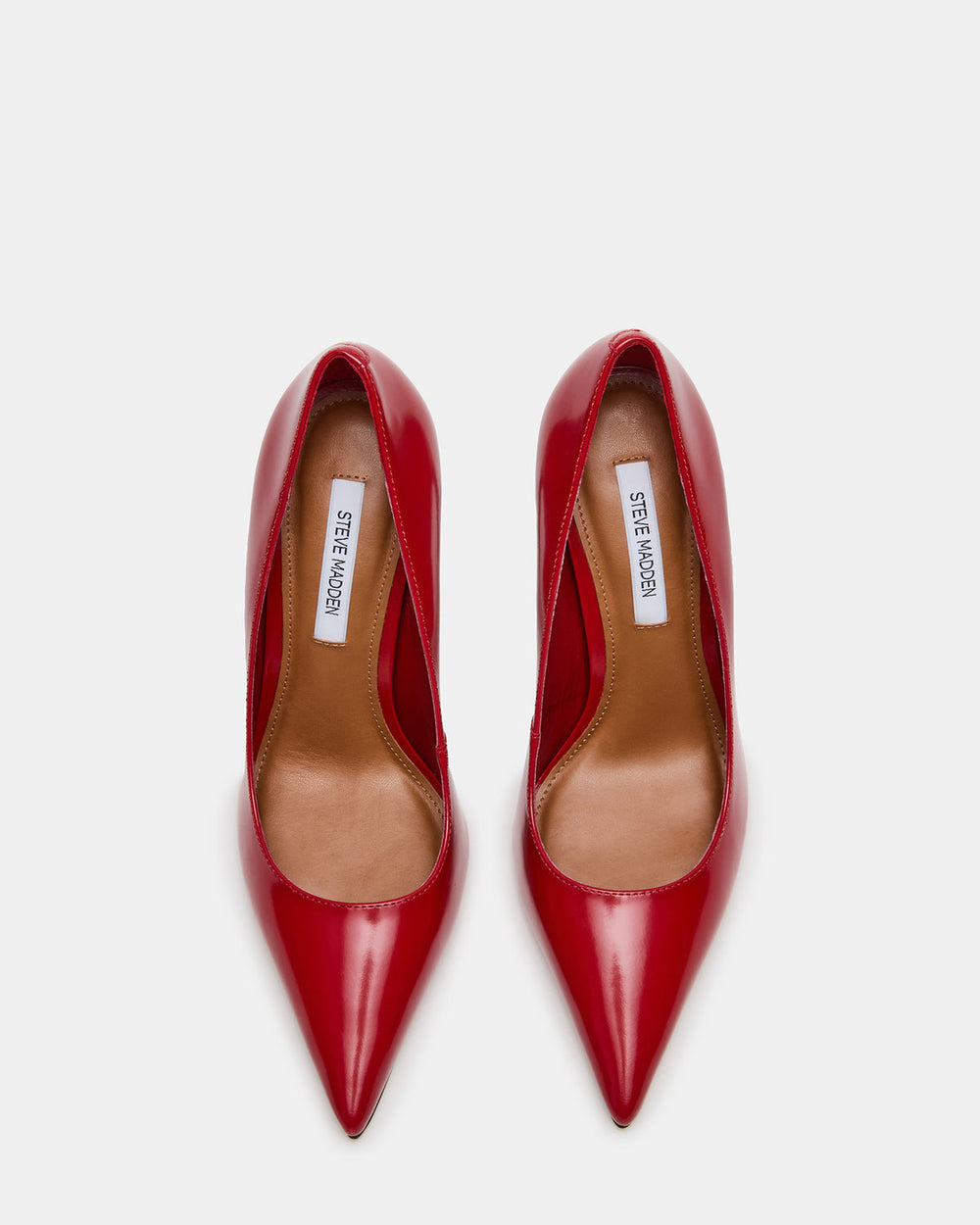 NOIR Red Leather Pointed-Toe Stiletto Pump Women's Heels | Steve Madden online