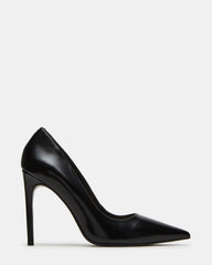NOIR Black Leather Pointed-Toe Stiletto Pump Women's Heels | Steve Madden for Sale