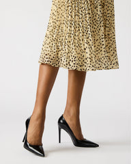 NOIR Black Leather Pointed-Toe Stiletto Pump Women's Heels | Steve Madden for Sale