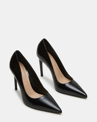 NOIR Black Leather Pointed-Toe Stiletto Pump Women's Heels | Steve Madden for Sale