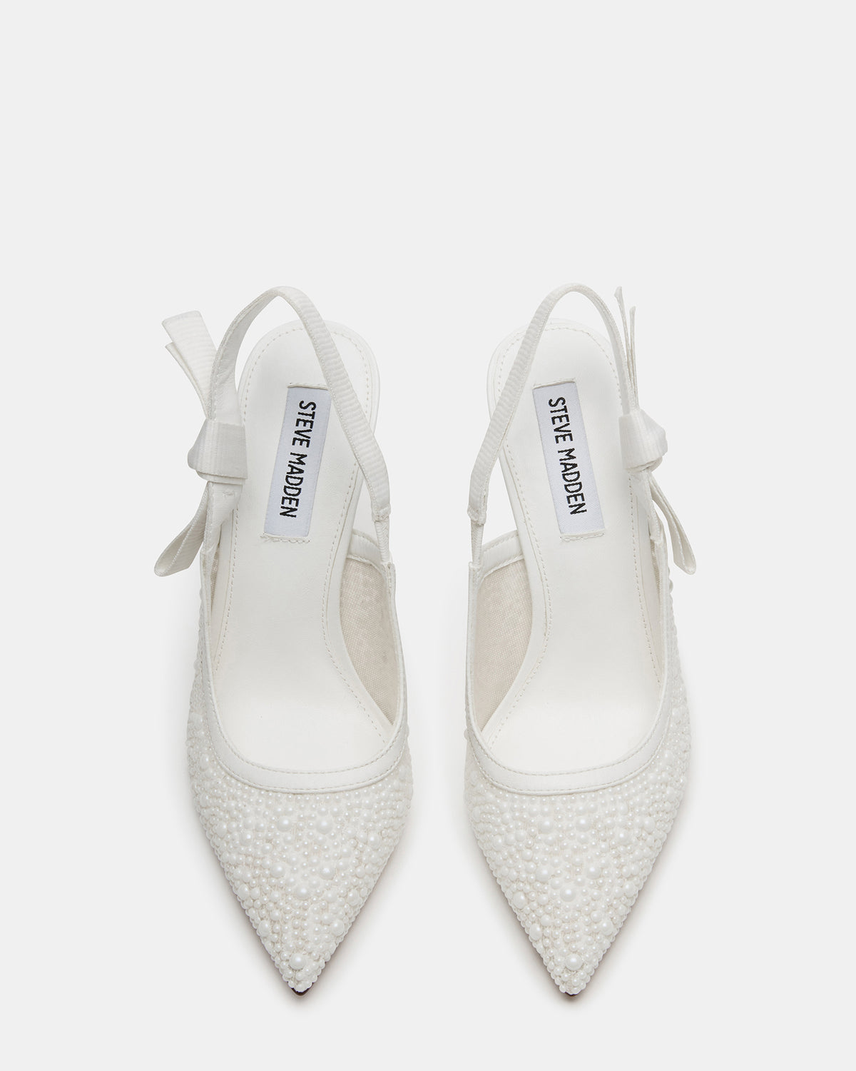 BRI White Lace Slingback Pump Women's Heel | Steve Madden online