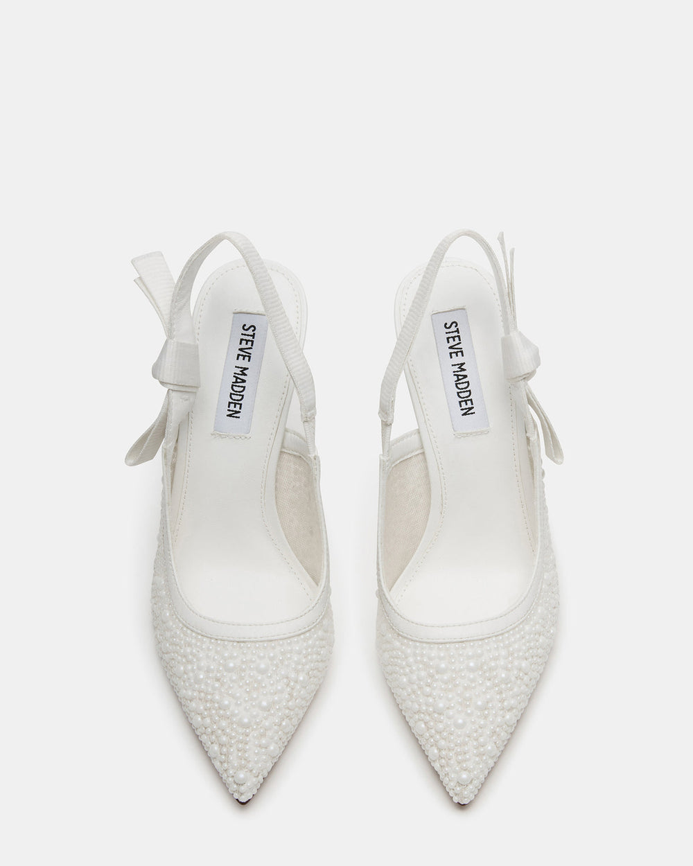 BRI White Lace Slingback Pump Women's Heel | Steve Madden online